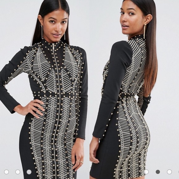 Studded Bandage Dress - Picture 2 of 6